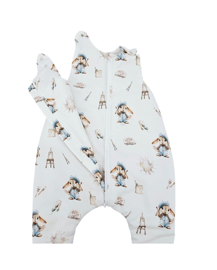 Bamboo Sleeping Bag with Feet – Breathable & Lightweight for Active Toddlers PAINTER