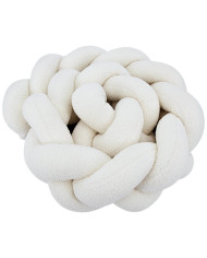 Geflochtene Bettschlange aus Bouclé – Weich & Stilvoll fürs Babybett ECRU