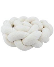 Tour de lit tressé en bouclé – Doux et Élégant pour Bébé ECRU