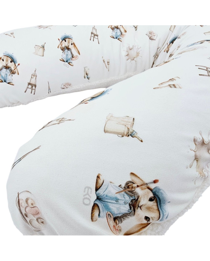 Grand coussin d'allaitement Bambou + Bouclé – Confort de luxe et hygiène PAINTER