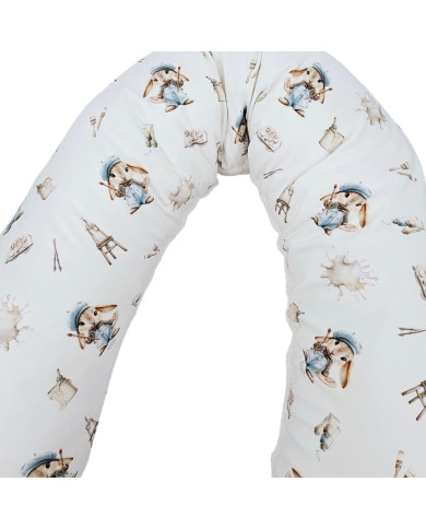 Grand coussin d'allaitement Bambou + Bouclé – Confort de luxe et hygiène PAINTER