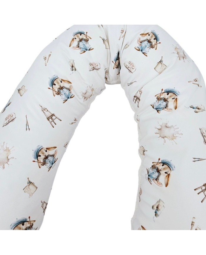 Grand coussin d'allaitement Bambou + Bouclé – Confort de luxe et hygiène PAINTER