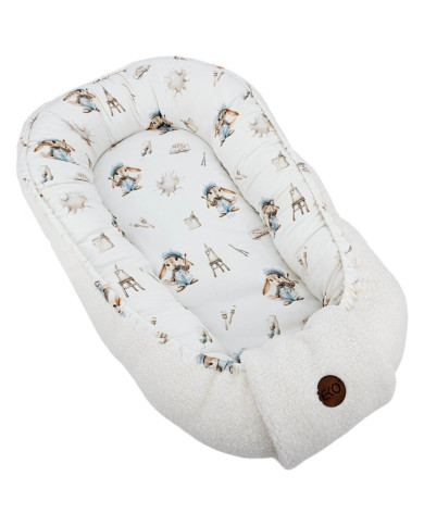 Cocon en bambou+boucle pour bébé PAINTER