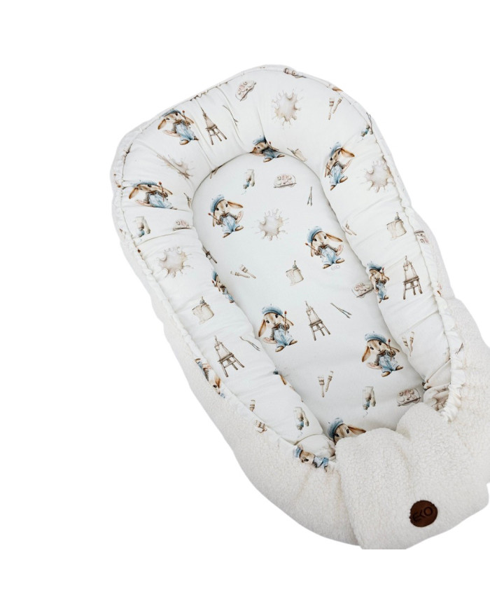 Cocon en bambou+boucle pour bébé PAINTER