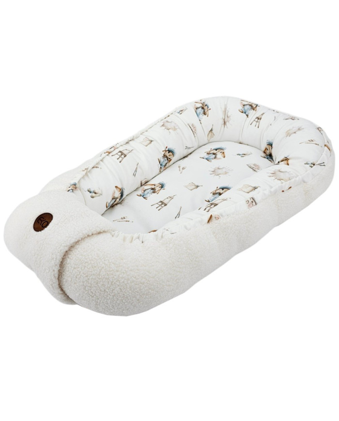 Cocon en bambou+boucle pour bébé PAINTER