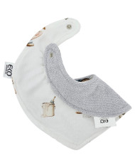 Pull-up bib BAMBOO PAINTER/GREY