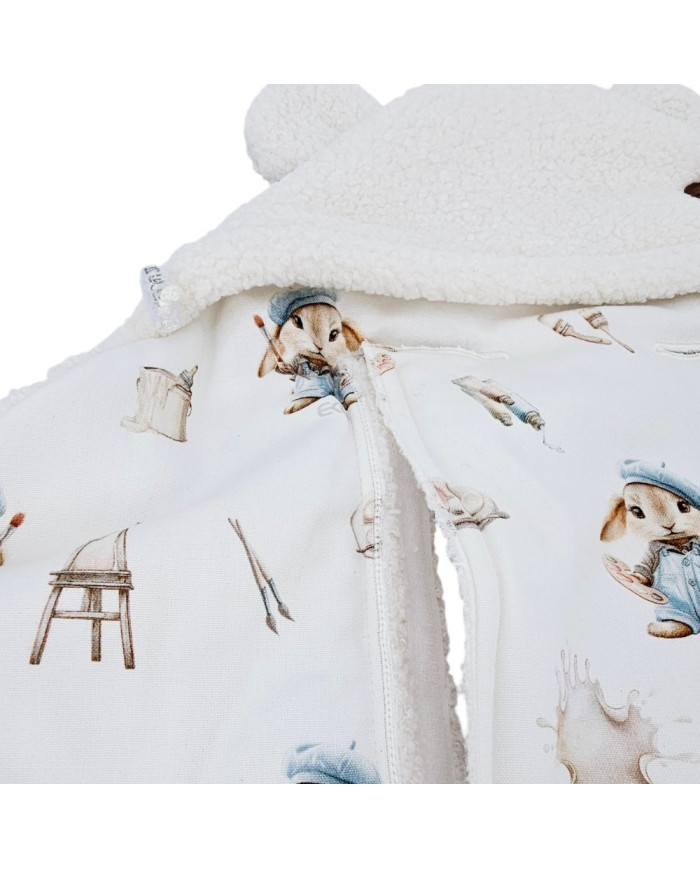 Autokrēsliņa guļammaiss BAMBOO+BOUCLE 3 un 5 punktu jostas PAINTER