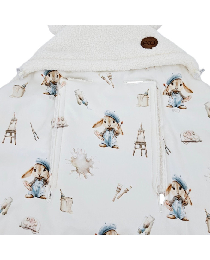 Schlafsack für den Kindersitz BAMBOO+BOUCLE 3- und 5-Punkt-Gurte PAINTER