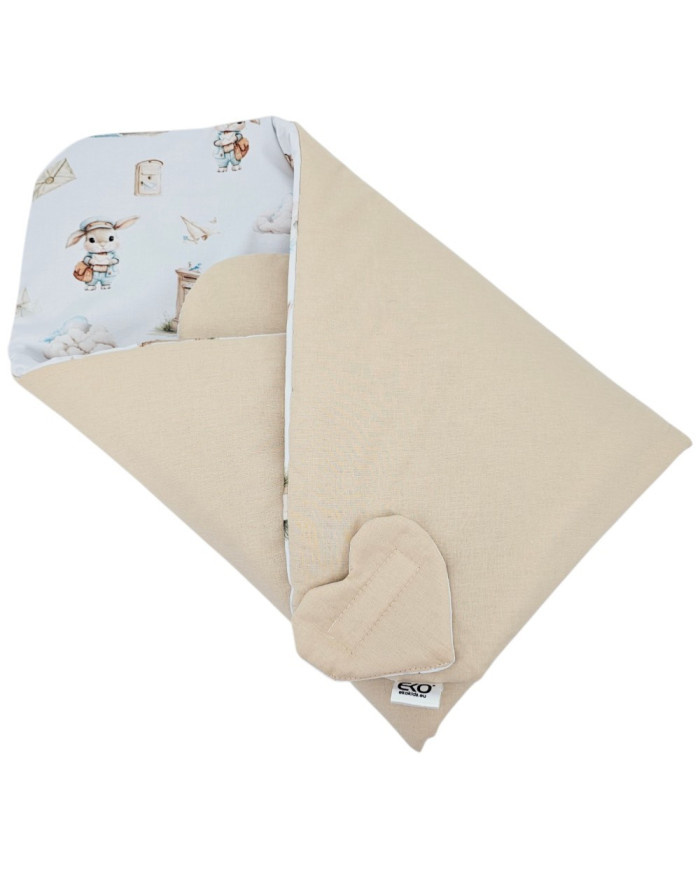 Cône en coton imprimé double face POSTMAN