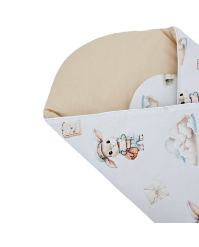 Apdrukāts kokvilnas konuss ar kokosriekstu POSTMAN