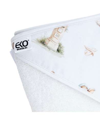 Bademantel POSTMAN/WHITE