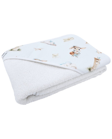 Bademantel POSTMAN/WHITE