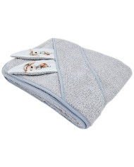 Cotton bath robe POSTMAN/GREY