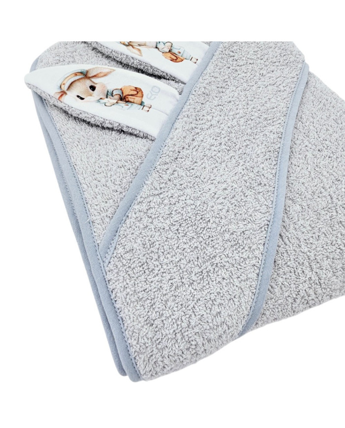 Bademantel aus Baumwolle POSTMAN/GREY