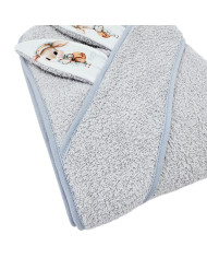 Bademantel aus Baumwolle POSTMAN/GREY