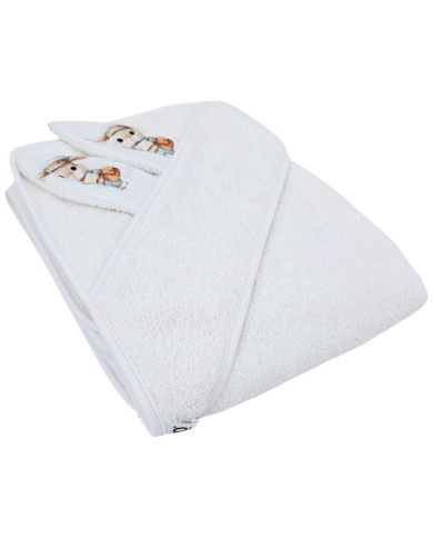 Bademantel aus Baumwolle POSTMAN/WHITE