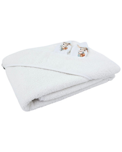 Peignoir en coton POSTMAN/WHITE