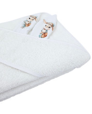 Bademantel aus Baumwolle POSTMAN/WHITE