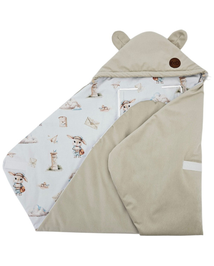 Schlafsack für den Kindersitz VELVET 3- und 5-Punkt-Gurte POSTMAN