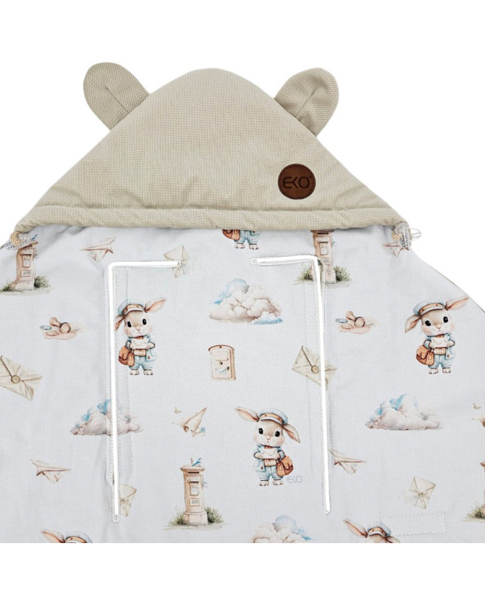 Baby Car Seat Sleeping Bag VELVET 3 and 5-point belts POSTMAN