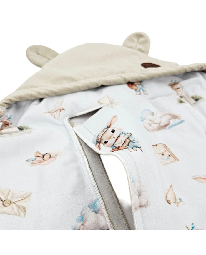 Schlafsack für den Kindersitz VELVET 3- und 5-Punkt-Gurte POSTMAN