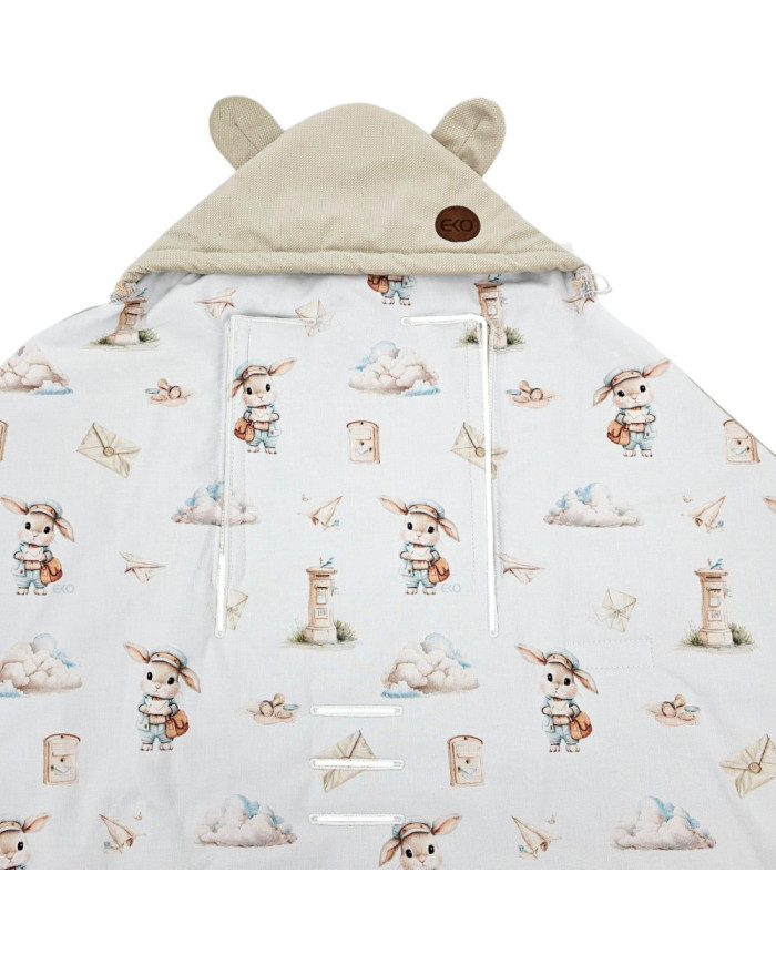 Baby Car Seat Sleeping Bag VELVET 3 and 5-point belts POSTMAN