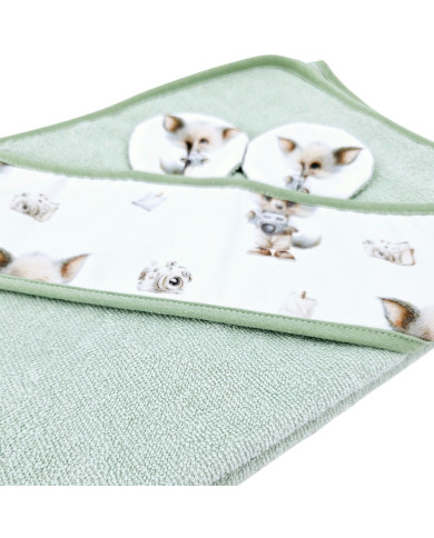 Serviette de bain en bambou PHOTOGRAPHER/MINT