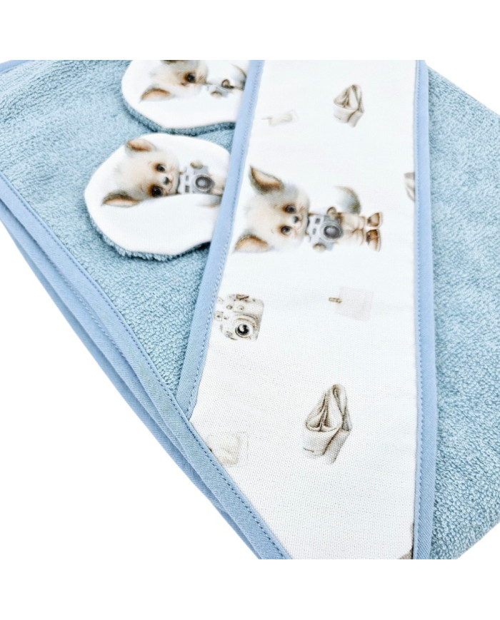 Serviette de bain en bambou PHOTOGRAPHER/BLUE