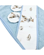 Serviette de bain en bambou PHOTOGRAPHER/BLUE