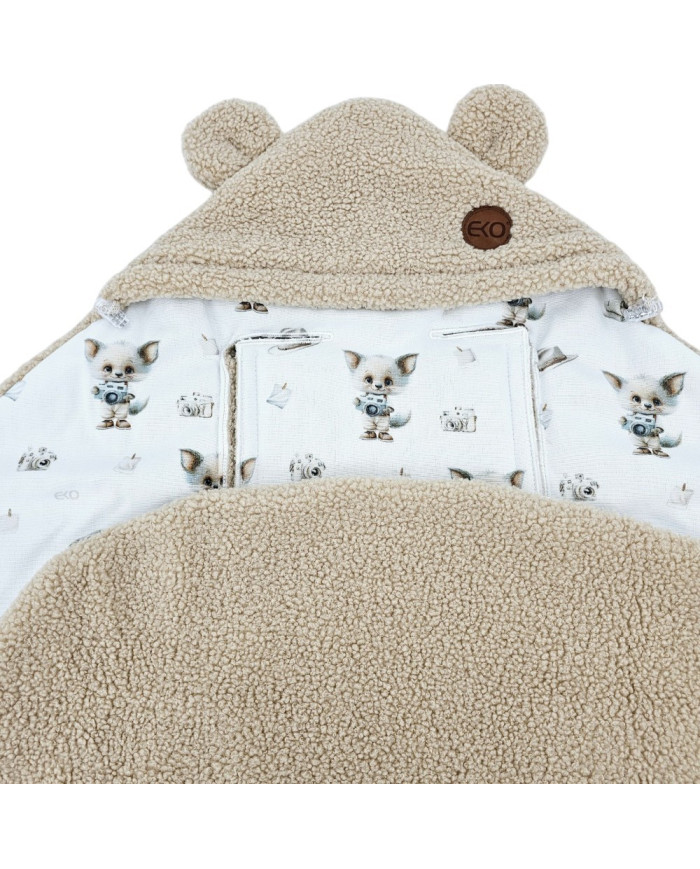 Schlafsack für den Kindersitz BAMBOO+BOUCLE 3- und 5-Punkt-Gurte PHOTOGRAPHER