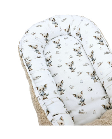 Bamboo+boucle cocoon for baby PHOTOGRAPHER