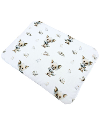 Oreiller plat en bambou 30x40 cm – Antiallergique avec rembourrage PHOTOGRAPHER