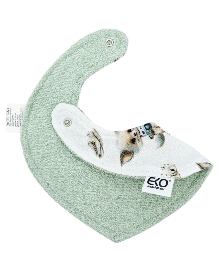 Pull-up bib BAMBOO PHOTOGRAPHER/MINT