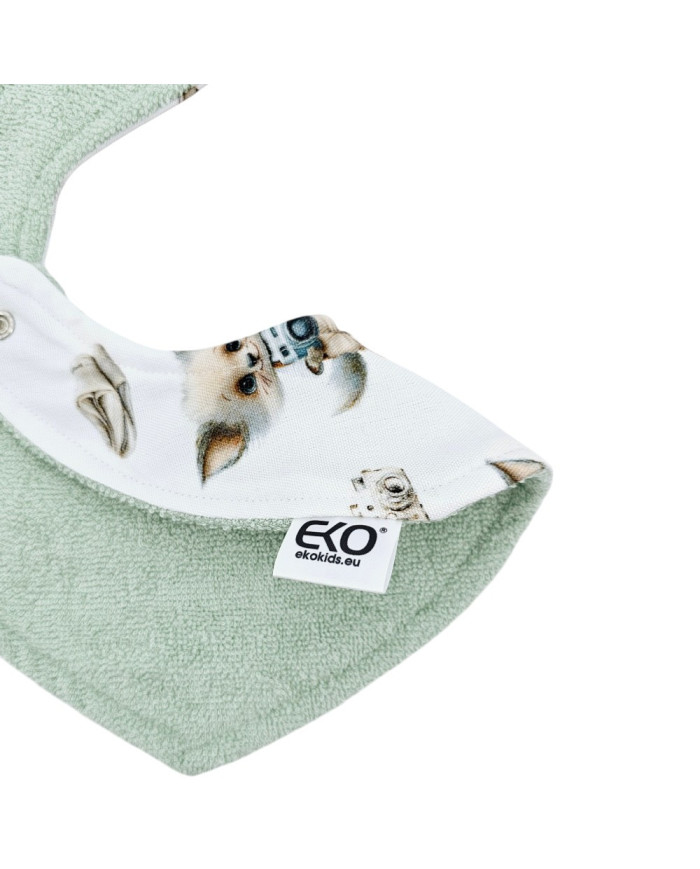 Pull-up bib BAMBOO PHOTOGRAPHER/MINT