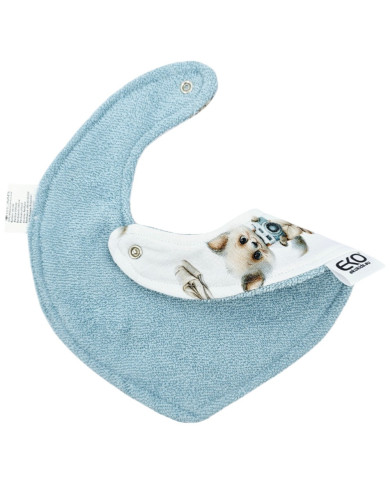 Pull-up bib BAMBOO PHOTOGRAPHER/BLUE