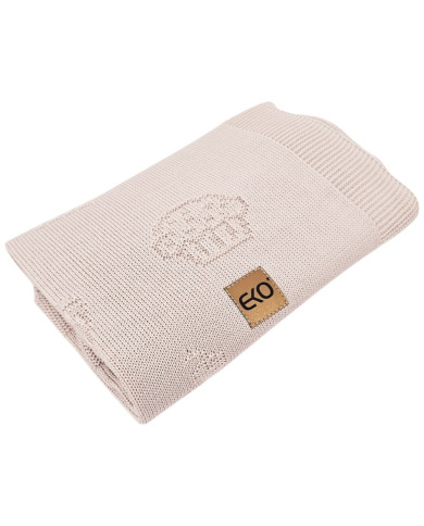 Couverture tricotée en bambou MUFFINS ROSE PINK