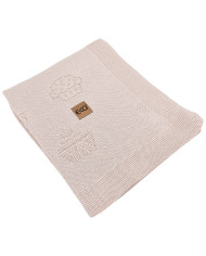 Bamboo knitted blanket MUFFINS ROSE PINK
