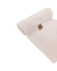 Couverture tricotée en bambou MUFFINS ROSE PINK