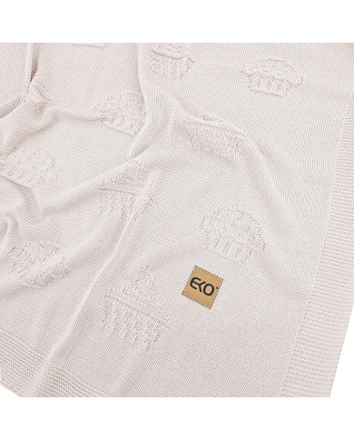 Couverture tricotée en bambou MUFFINS ROSE PINK