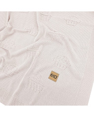Bamboo knitted blanket MUFFINS ROSE PINK