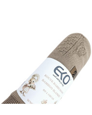 Bamboo knitted blanket MUFFINS LIGHT BROWN