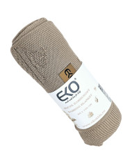 Bamboo knitted blanket MUFFINS LIGHT BROWN