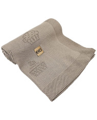 Pletena bambusova deka MUFFINS LIGHT BROWN