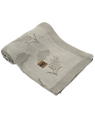 Bambus-Strickdecke Spikes BEIGE