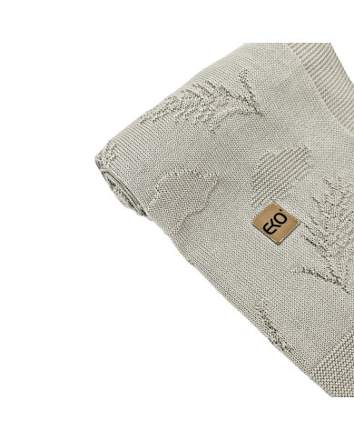 Bambusová pletená deka Spikes BEIGE