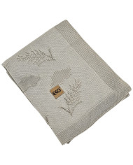 Bambus-Strickdecke Spikes BEIGE