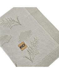 Couverture tricotée en bambou Spikes BEIGE