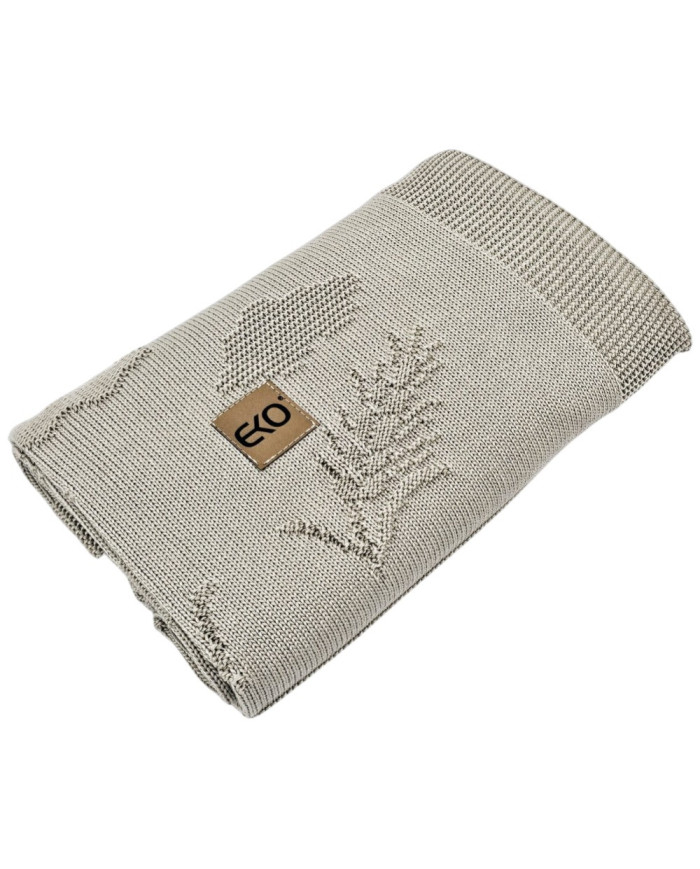 Бамбуковое вязаное одеяло Spikes BEIGE