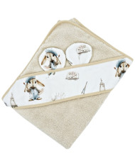 Bamboo bath cover PAINTER/SAND