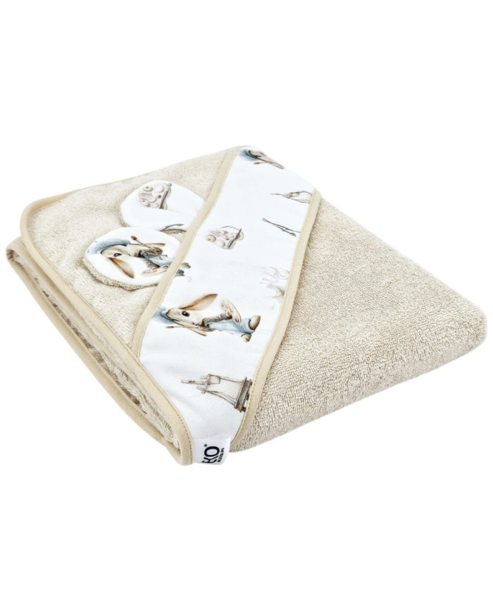 Bamboo bath cover PAINTER/SAND